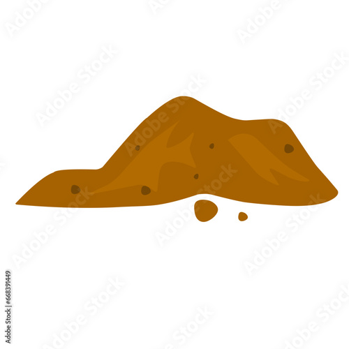illustration of a pile of soil