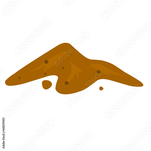 illustration of a pile of soil
