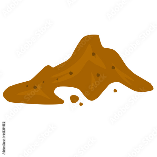 illustration of a pile of soil