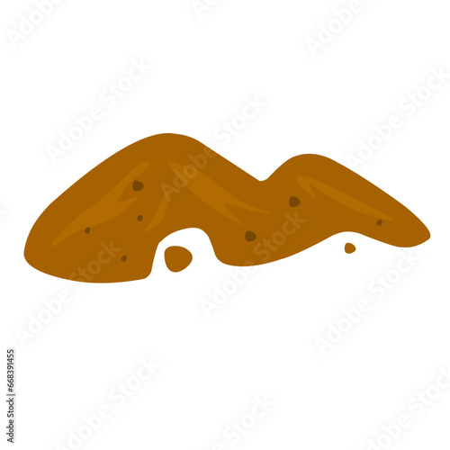 illustration of a pile of soil