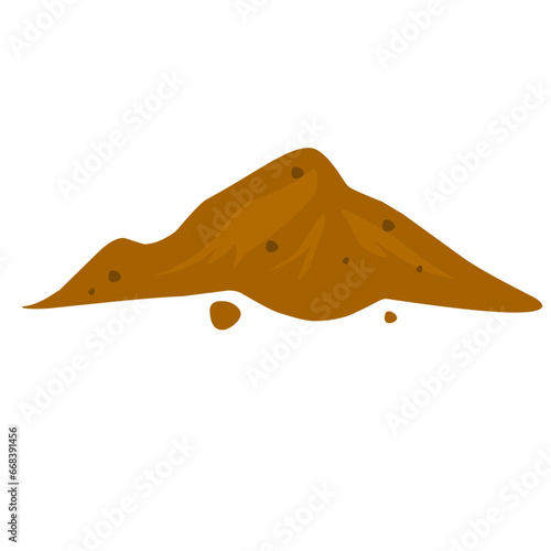 illustration of a pile of soil
