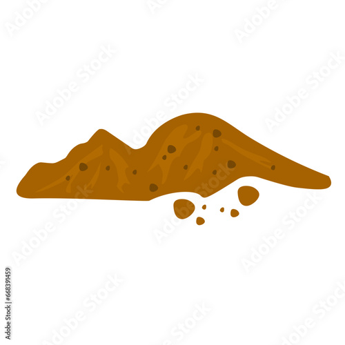 illustration of a pile of soil