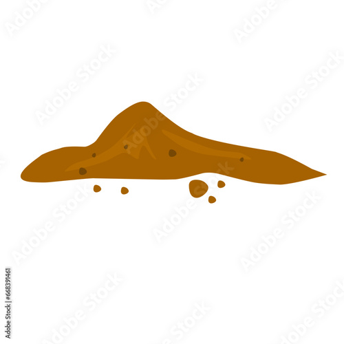 illustration of a pile of soil