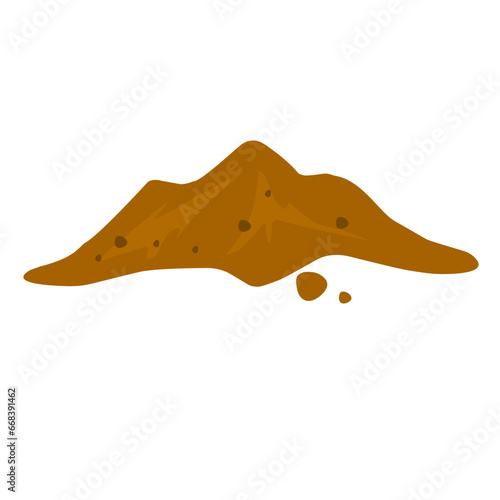 illustration of a pile of soil