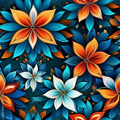 Blossoming Kaleidoscope Petals Pattern