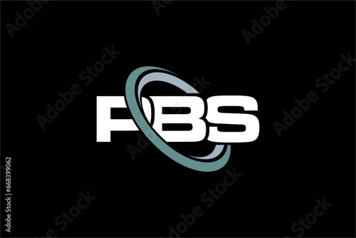 PBS creative letter logo design vector icon illustration photo