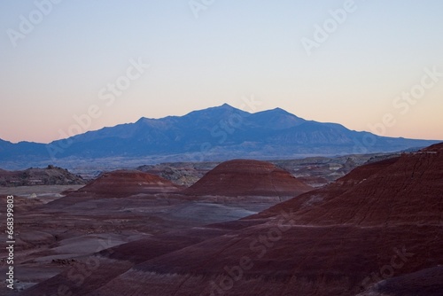 The Bentonite Hills in Southern Utah are a strange and otherwordly sight  as if you were on Mars