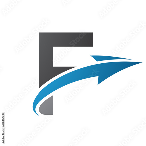 Blue and Black Uppercase Letter F Icon with an Arrow Free Download Blue and Black Uppercase Letter F Icon with an Arrow - GFXLoad