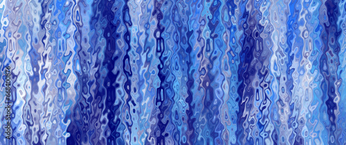 Blue glass vector background for flyers, cards, poster, cover design. Christmas backdrop. Ice. Blurred stained glass window. Merry Christmas! Happy New Year! Winter template for design. Color glass.	