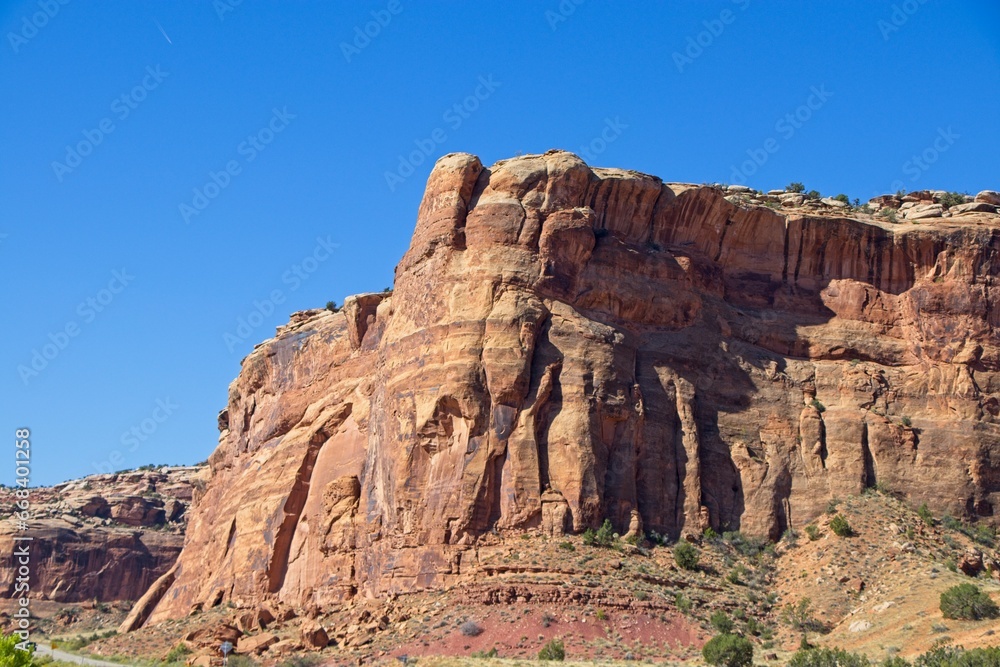 Canyonlands National Park offers breathtaking views of eroded canyons, rocky mesas and strange buttes in the area where the Green River and Colorado River meet in their canyons far below