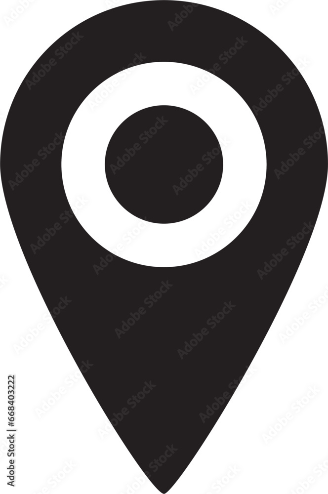 simple shape vector icon of location point, trendy style, eps 10 vector simple shape vector icon of location point, trendy style, eps 10 vector