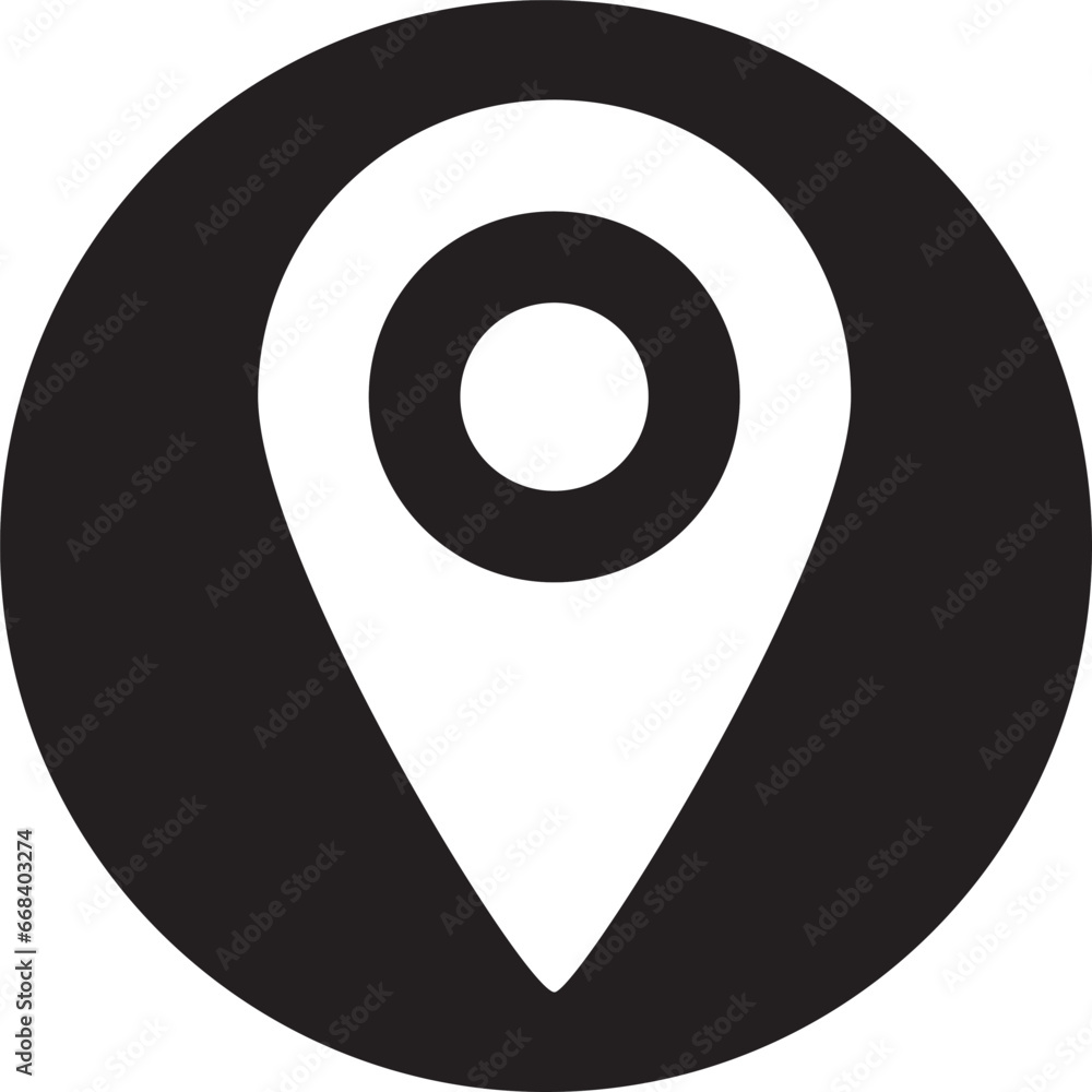 simple shape vector icon of location point, trendy style, eps 10 vector simple shape vector icon of location point, trendy style, eps 10 vector