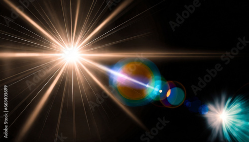 lens flare effect on black background abstract sun burst sunflare for screen mode using sunflares nature abstract rainbow colourful backdrop blinking sun burst lens flare optical rays