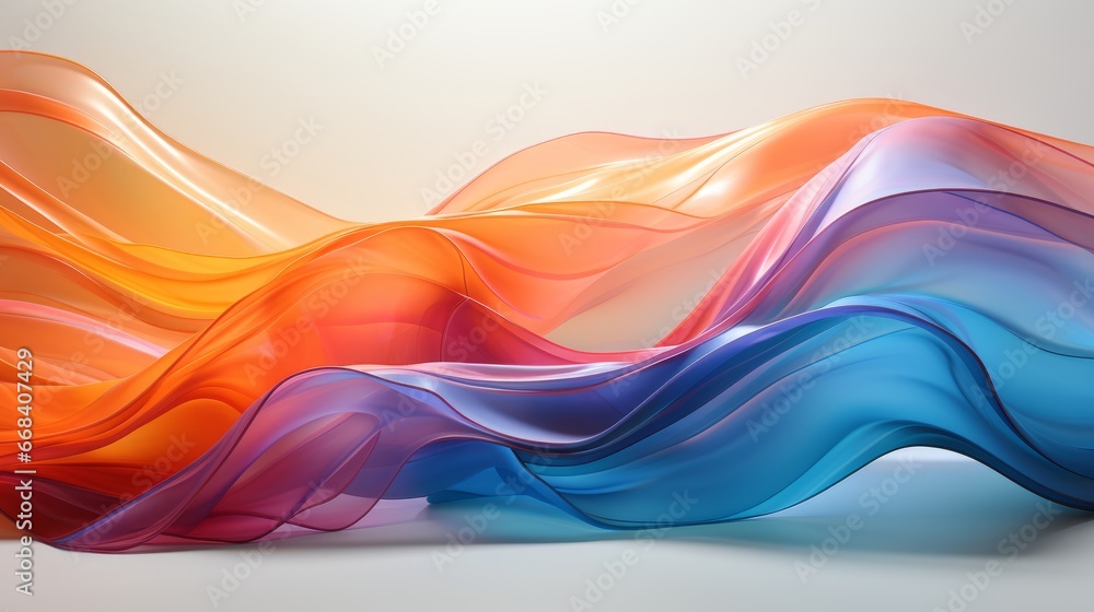 Vivid Colorful Glass Dynamic Curve Background: Mesmerizing Display of Flowing Curves and Captivating Colors. Versatile Masterpiece for Design. Celebrate Color and Elegance in Visual Projects