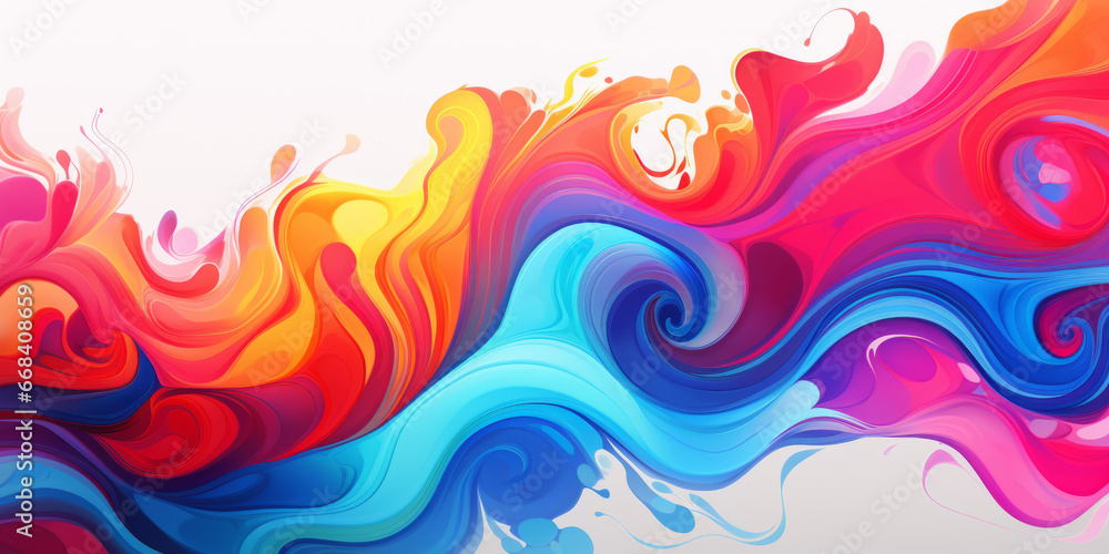 Abstract concept of coloured ink flowing in water on white background. Abstract concept of coloured ink flowing in water on white background.