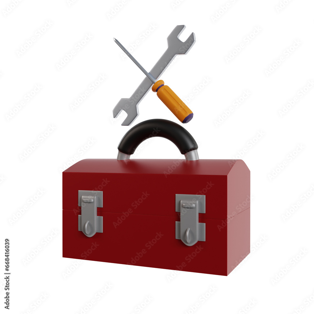 Car repair element 3D render clipart Car repair element 3D render clipart