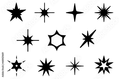Starburst flower vector set. Sale sticker  price tag  starburst  quality mark  sunburst badges  retro stars. Sun ray frames  Spiral flower  quality signs  sale icon
