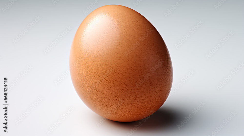 a photo of a boiled egg on a plain background made with generative AI a photo of a boiled egg on a plain background made with generative AI
