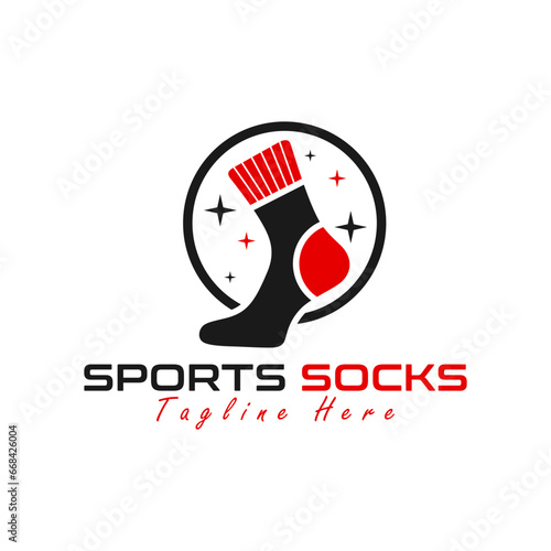 sports socks illustration logo