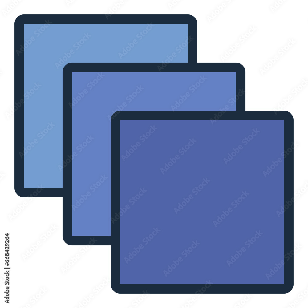 Square color filled line icon Square color filled line icon