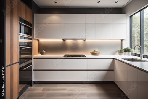 modern kitchen interior with kitchen © Nazir