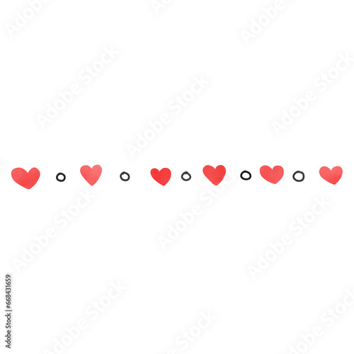 Doodle dividers isolated on white background