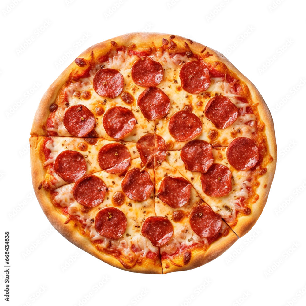 isolated pizza with varies species isolated pizza with varies species
