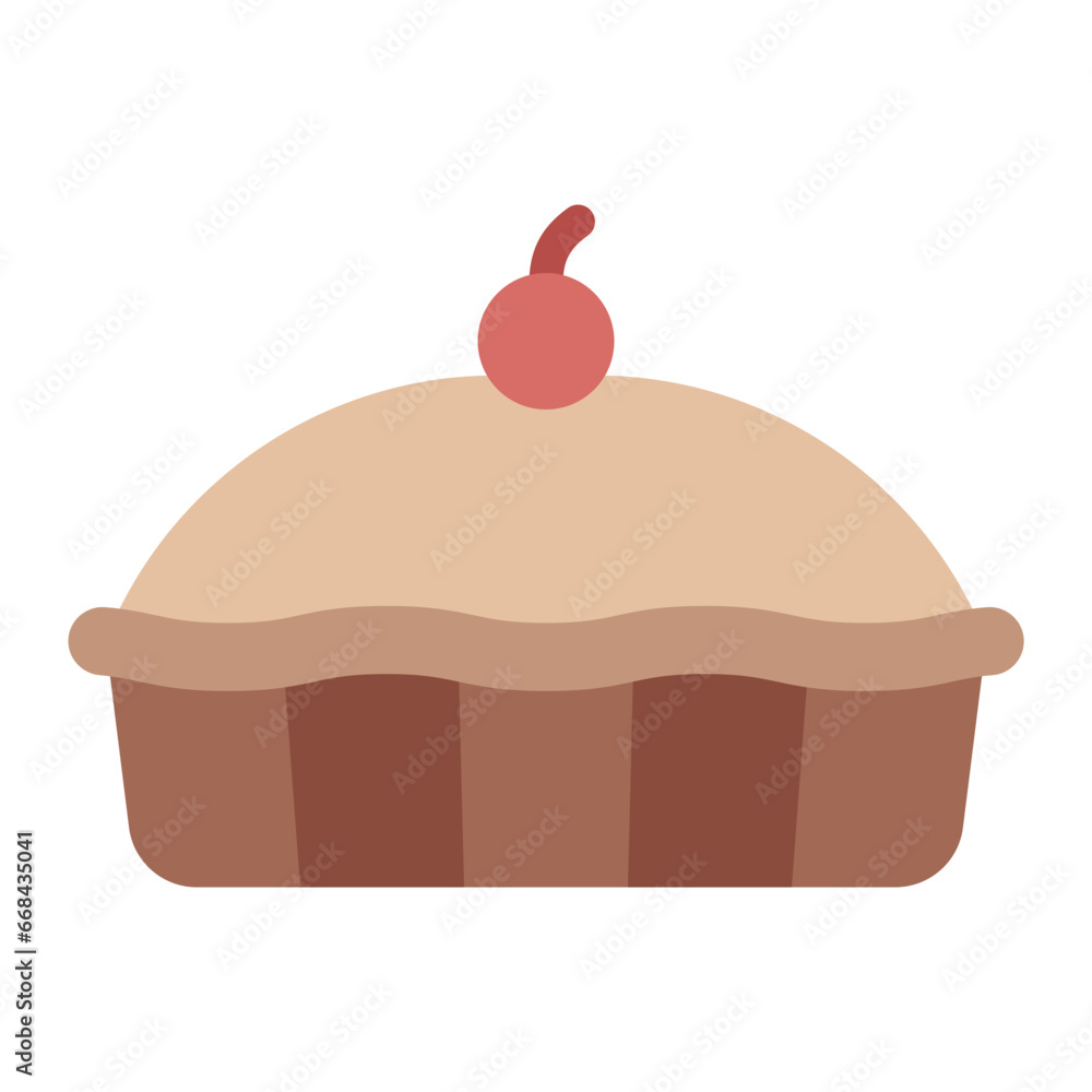Pie color flat icon