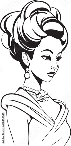 Princess coloring design vector EPS10