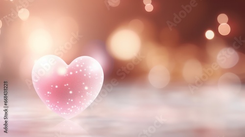 Heart Shape Design with Bokeh Effect