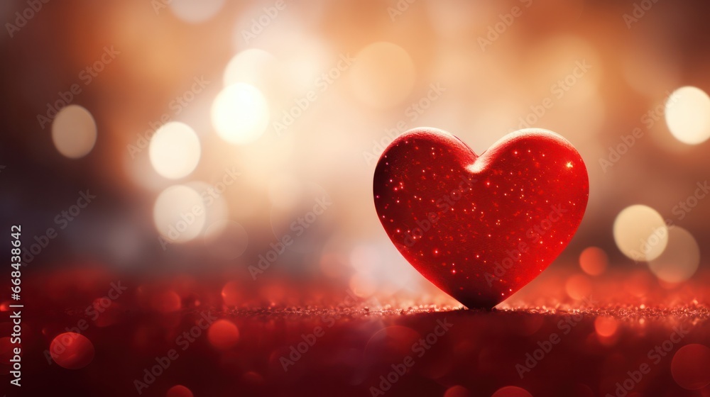Heart Shape Design with Bokeh Effect Heart Shape Design with Bokeh Effect