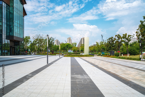 Urban parks, squares, and modern architectural landscapes
