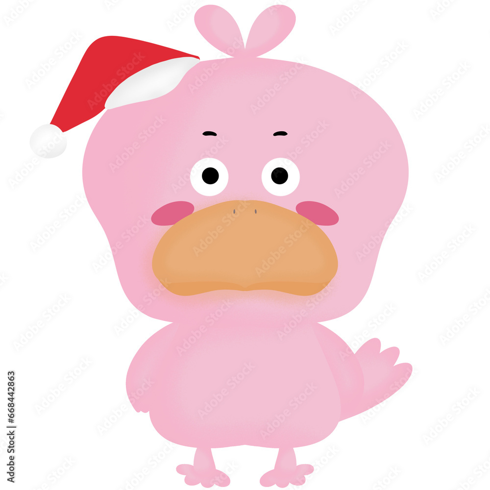 Fototapeta premium Pink duck