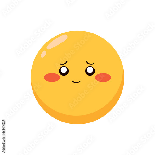 emoticon face shy