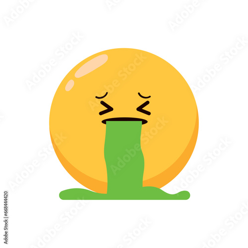 emoticon face vomit
