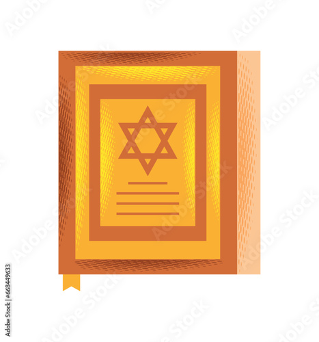 hanukkah torah isolated