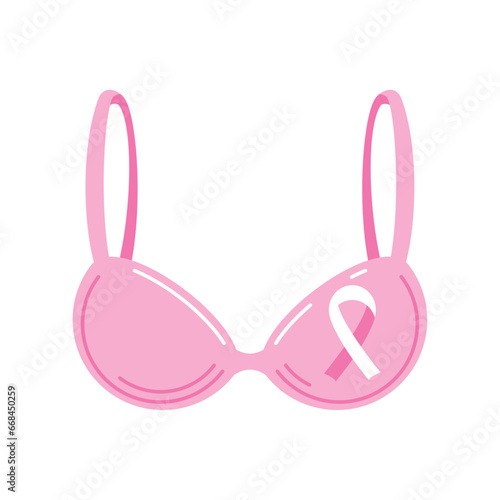 breast cancer awareness pink bra