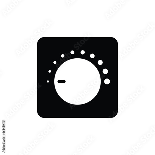 Light dimmer switch icon design. isolated on white background. vector illustration