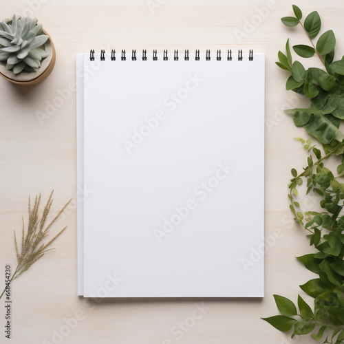 illustration of a notepad on desk