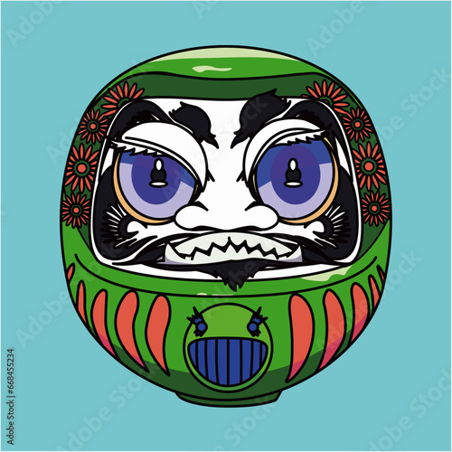 カラフルだるま（colorful Daruma）(ai)