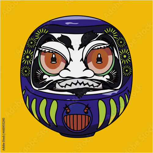 カラフルだるま（colorful Daruma）(ai)