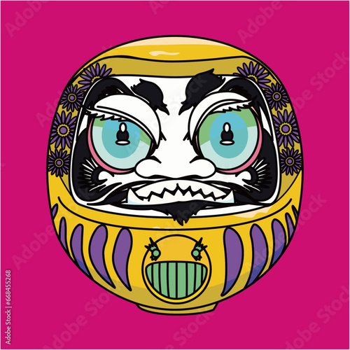 カラフルだるま（colorful Daruma）(ai)