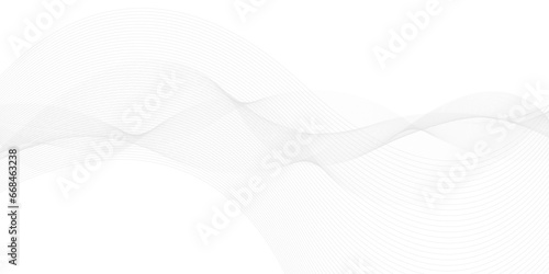 Abstract white waves. Vector Illustration. Clip-art