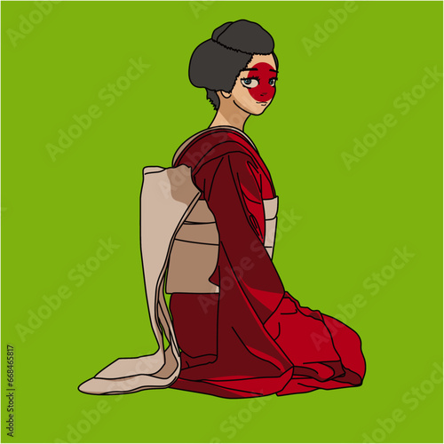 舞妓（apprentice geisha）(ai)