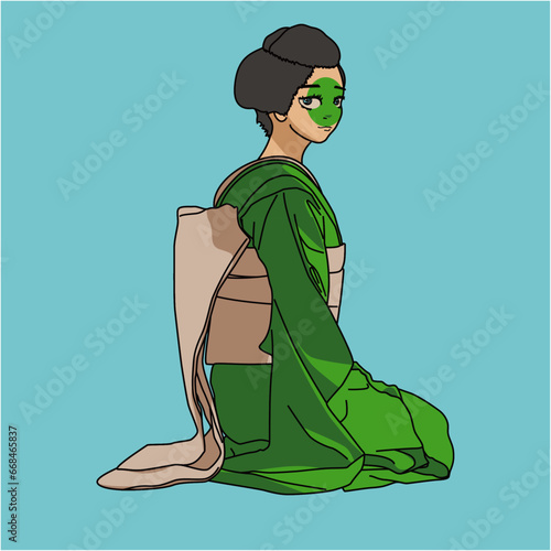 舞妓（apprentice geisha）(ai)