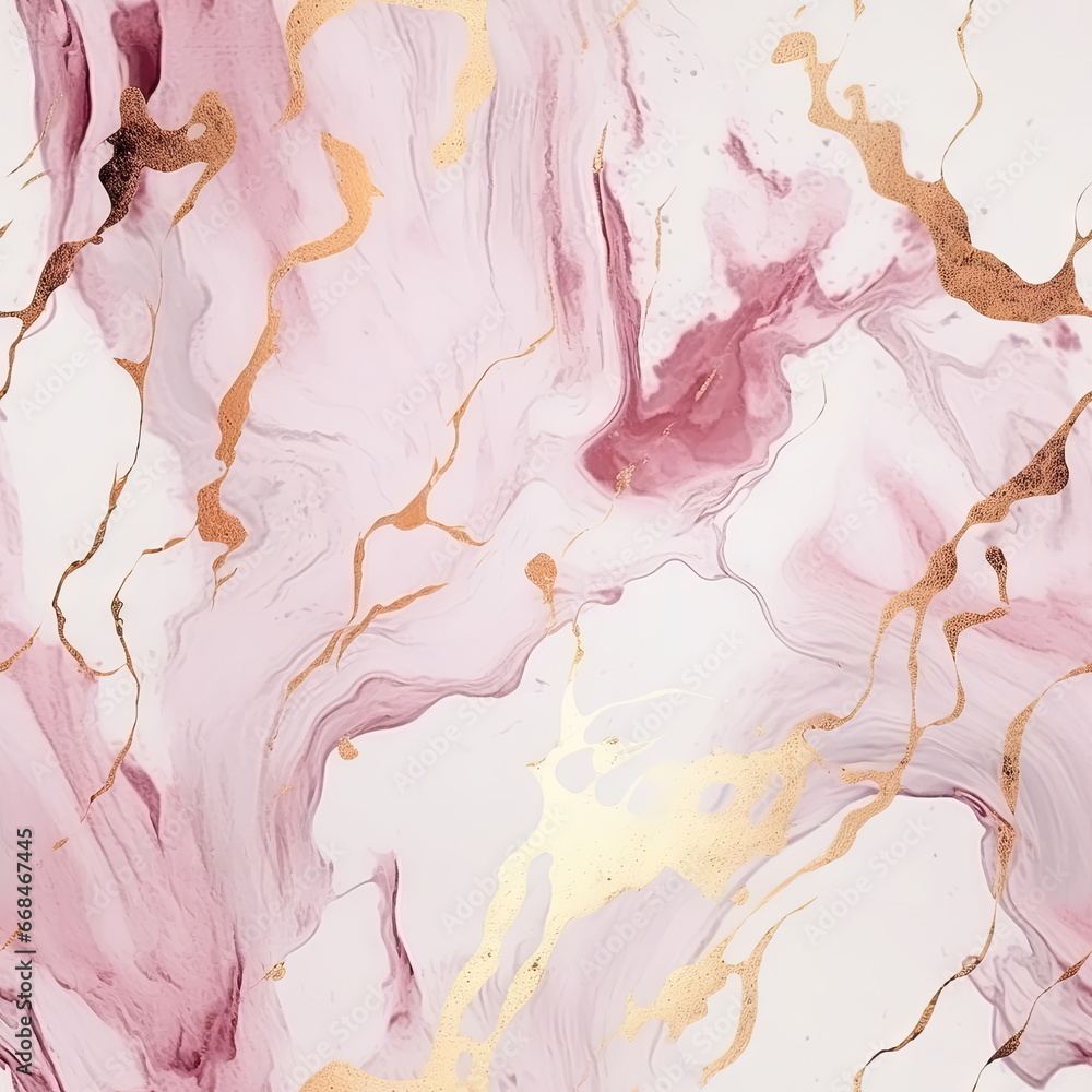 Fototapeta premium Seamless Pattern rose gold marble paper