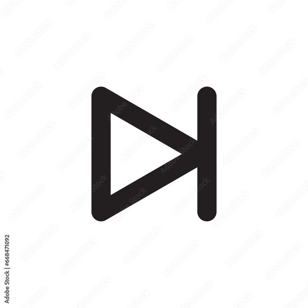 Next icon for music or video player Next icon for music or video player