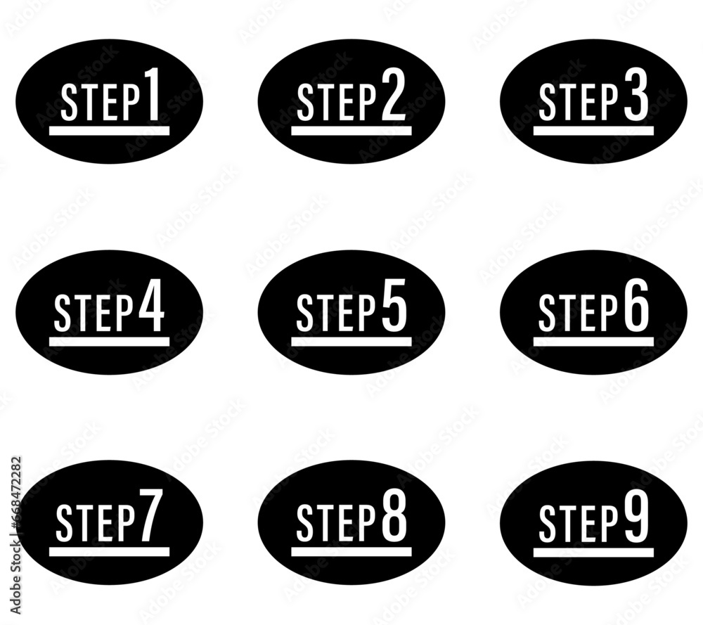 STEPアイコン 黒 STEPアイコン 黒