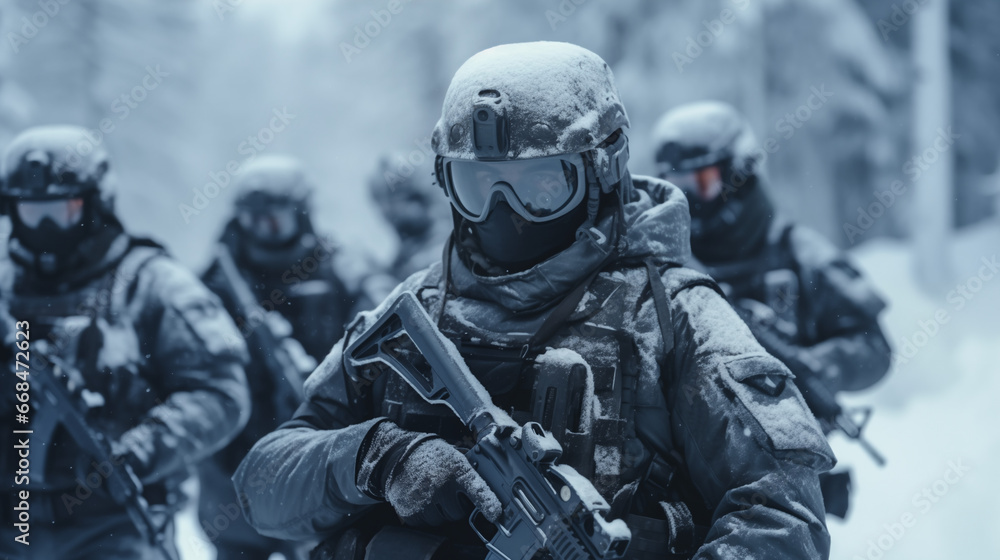 Special Forces Soldiers on Arctic Operation