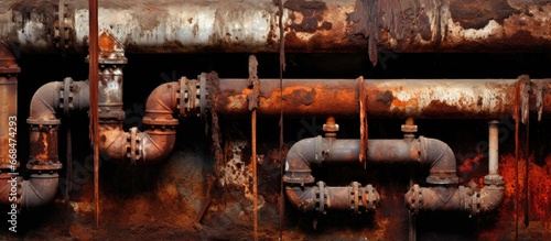 Fix old rusty heating system pipes